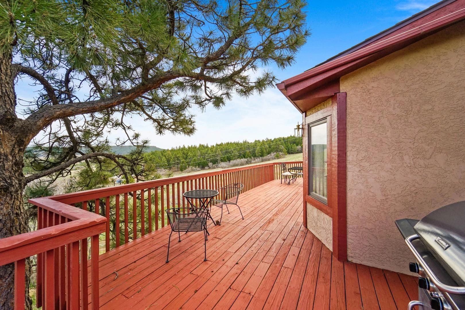 Deck with mountain view