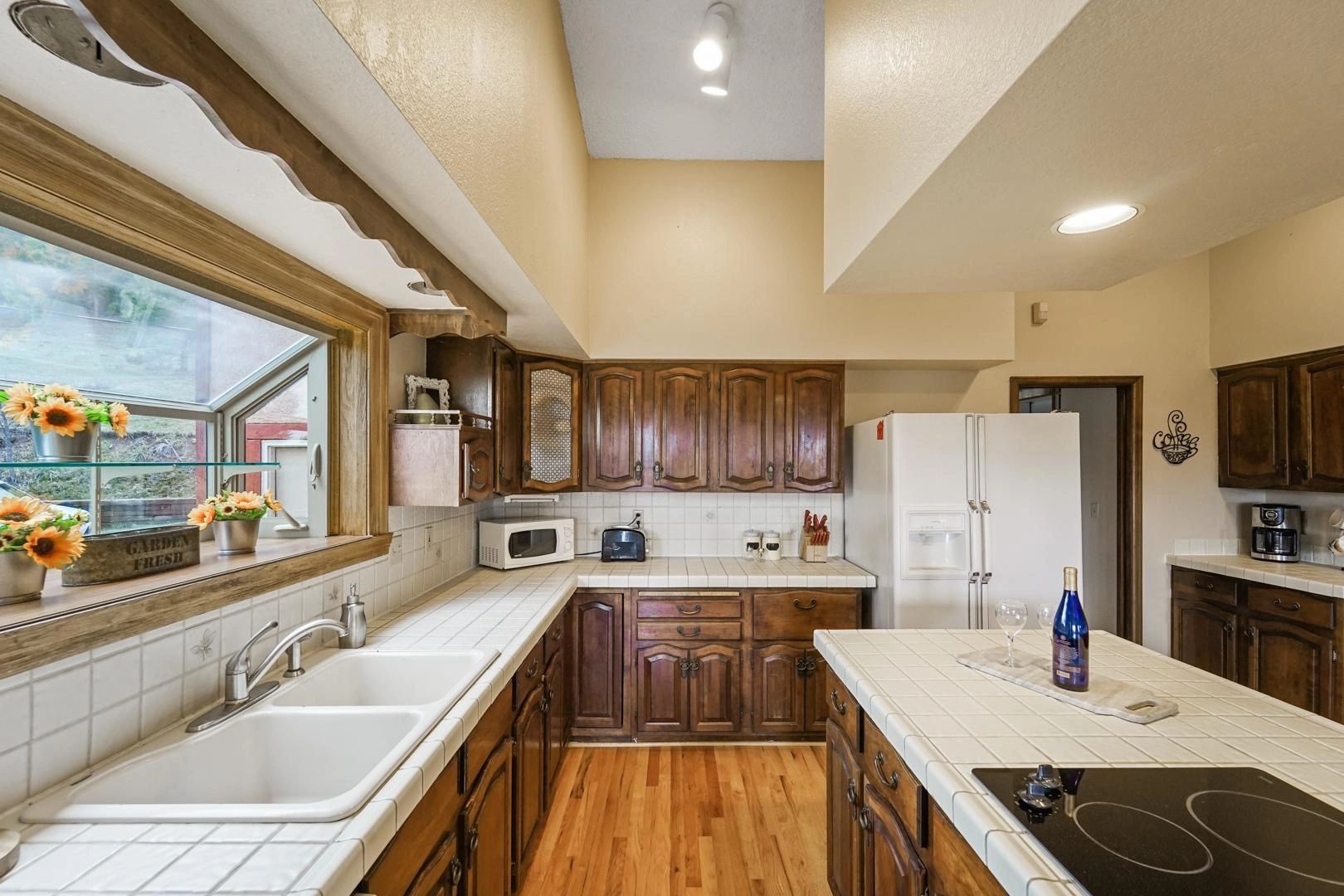 Large family kitchen with island
